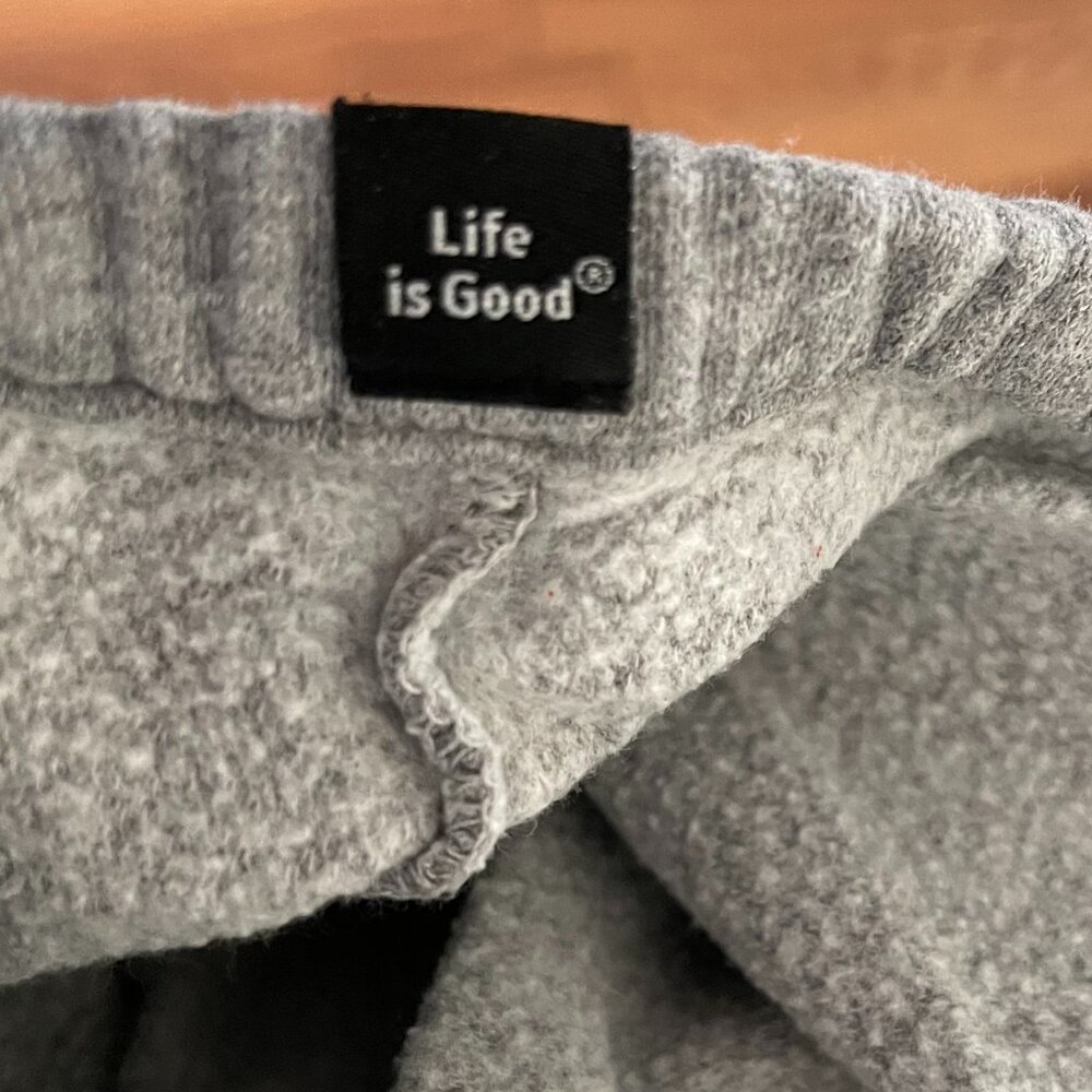 LIFE IS GOOD Women's zipped hoodie - Love is all you need distressed gray - M - Picture 5 of 5